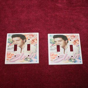 Decorative Light Switch Cover featuring Elvis Presley - Love me Tender -Set of 2